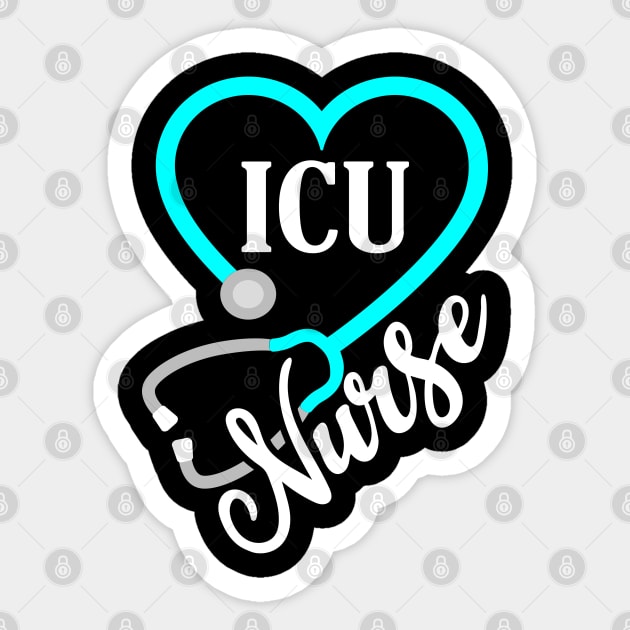 ICU Nurse Sticker by KayBee Gift Shop